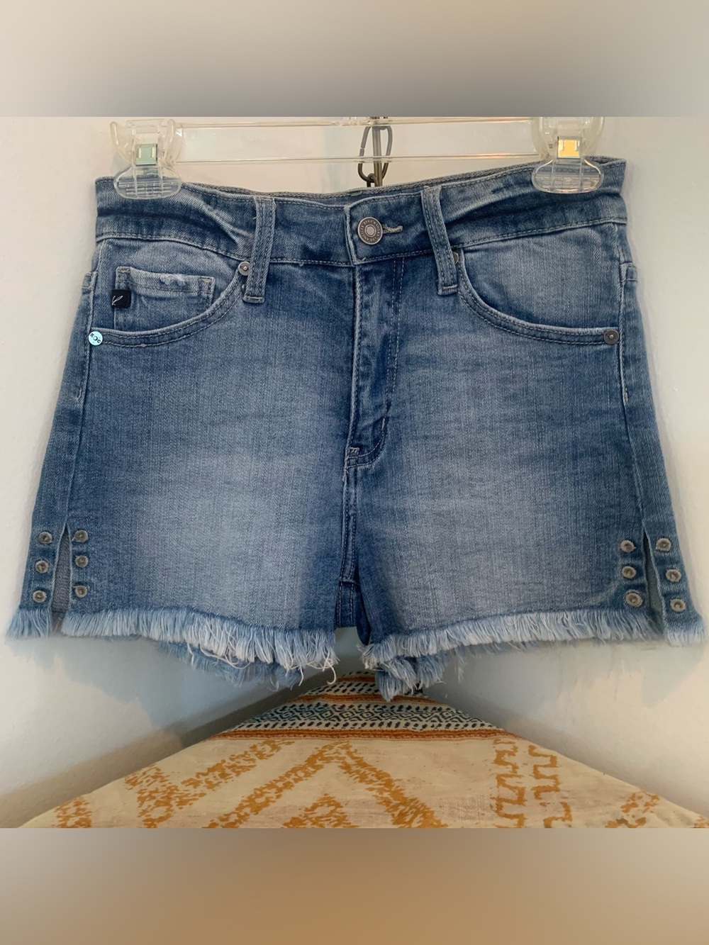KanCan High Rise Denim Shorts - Picture 2 of 9